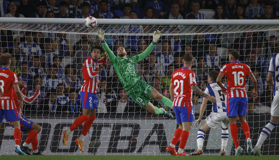 Jan Oblak, volvió a a ser clave para que el Atleti se llevara al menos un punto.