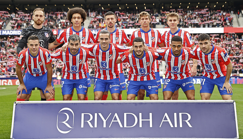 Equipo inicial que volvía a la Liga en el Metropolitano.