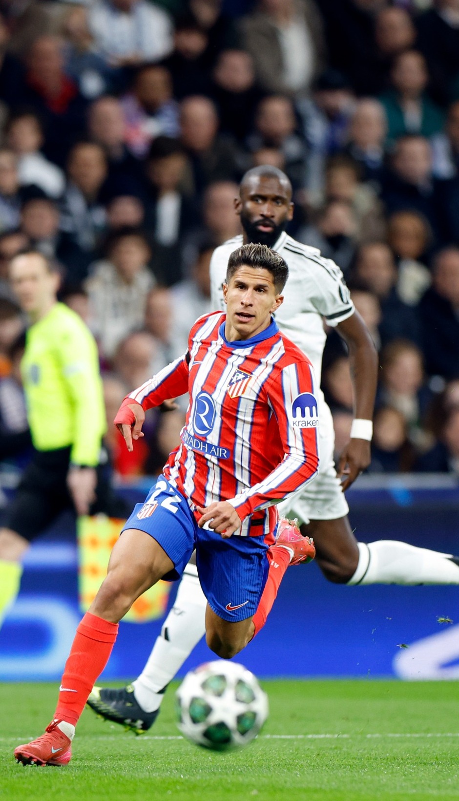 Giuliano muy batallador en el Bernabéu.
