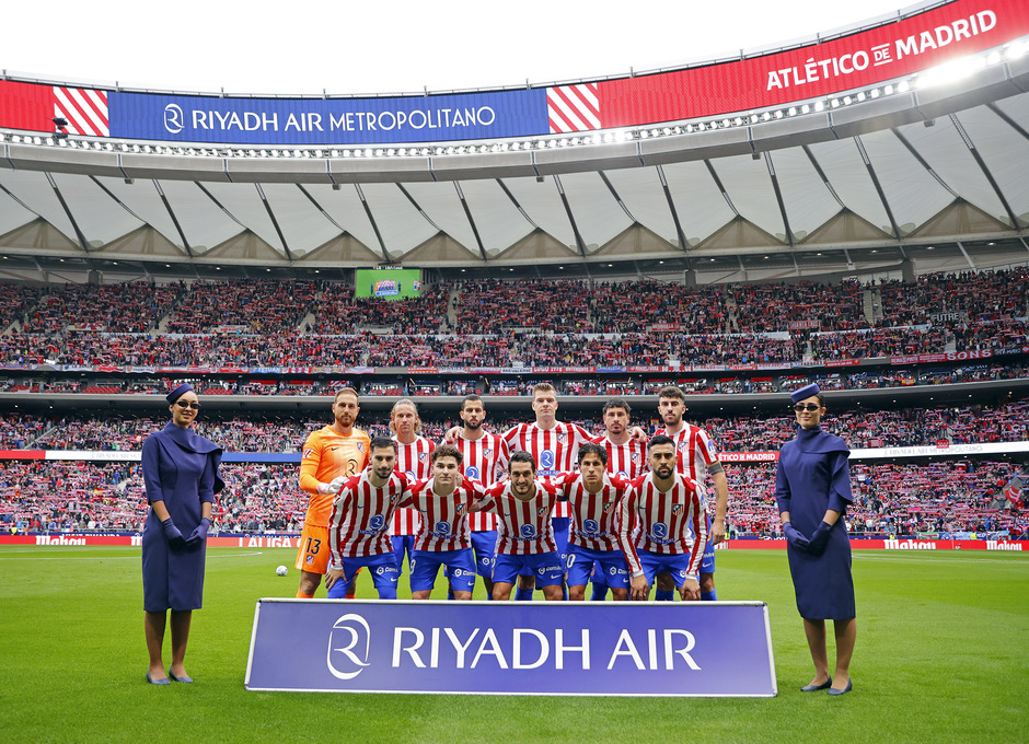 Alineación titular del Atlético de Madrid ante el Sevilla
