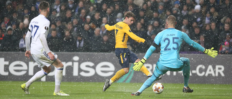 Griezmann certificó su excelente actuación con este gol que suponía el 1-3.