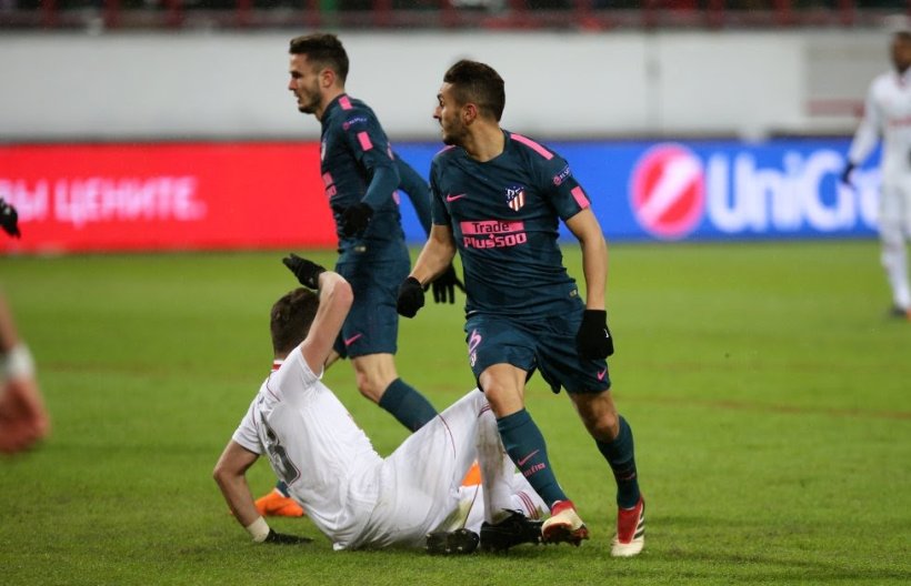 Saúl marcó el segundo gol tras una bonita combinación con Filipe Luis. 