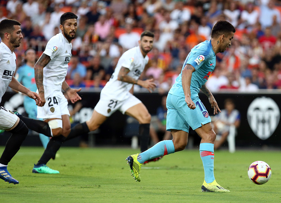 Correa marcó el primer gol liguero del Atleti de la temporada.