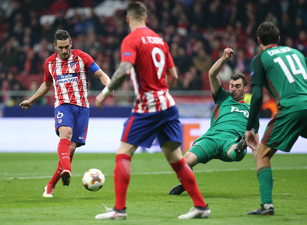 Koke cerró la cuenta casi al final del partido. 