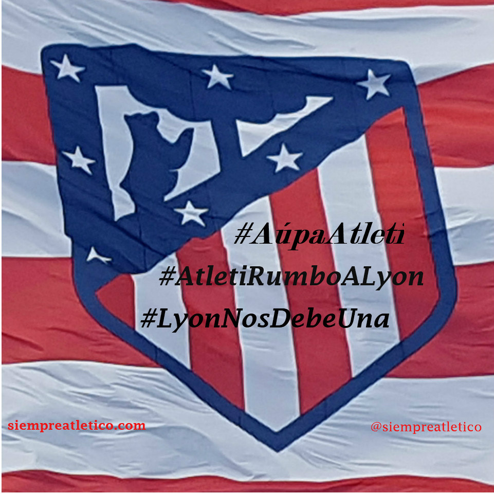 #AtletiRumboALyon a por la tercera Europa League. 