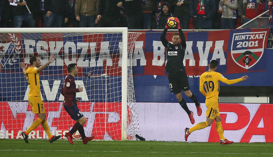 Oblak, muy seguro como siempre, fue clave una vez más. 