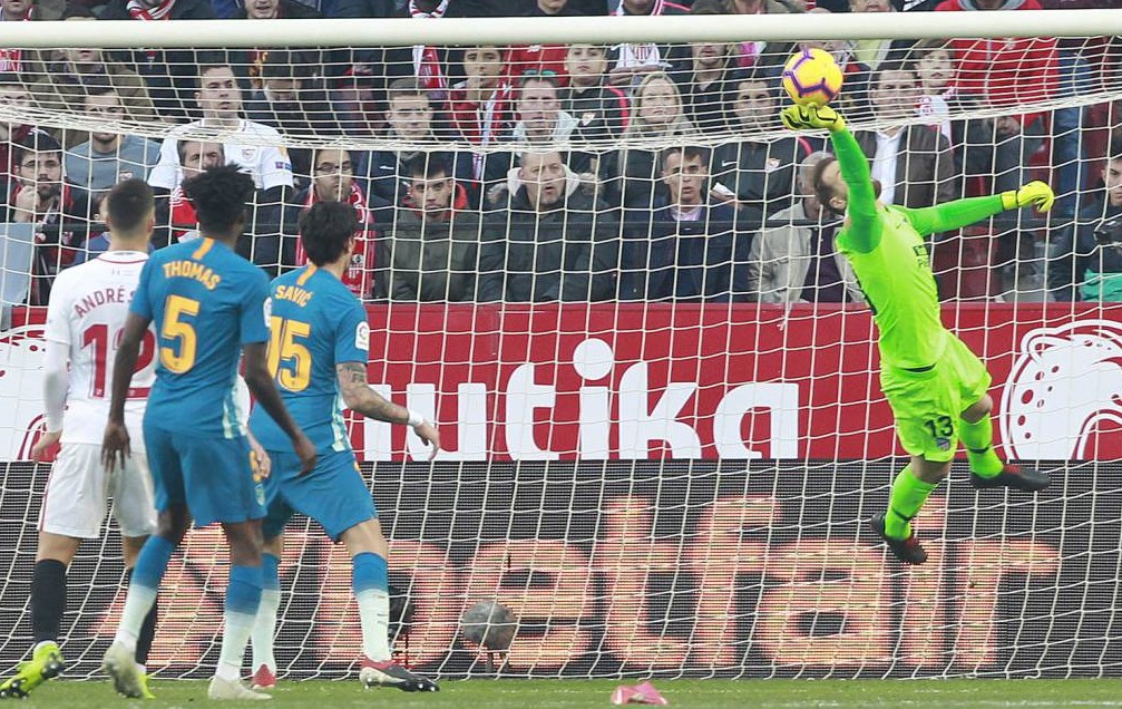 Oblak fue decisivo una vez más con su seguridad y sus paradas. 