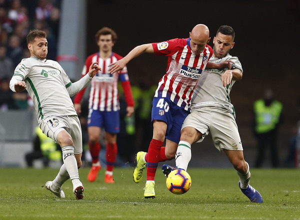 Debut liguero de Mollejo en el Wanda Metropolitano tras su debutar en Huesca. 