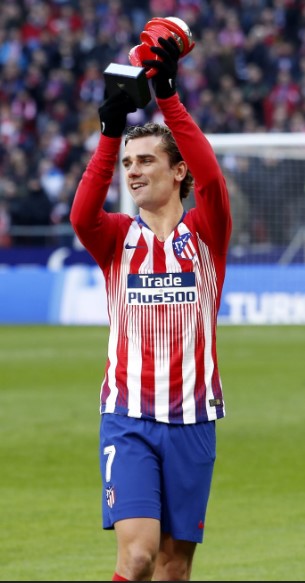 Griezmann, mejor jugador del mes de la Liga Santander.