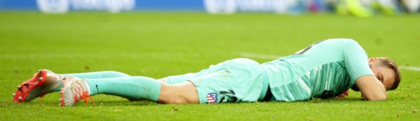 Oblak, aturdido, dio el susto tras el segundo gol donostiarra.