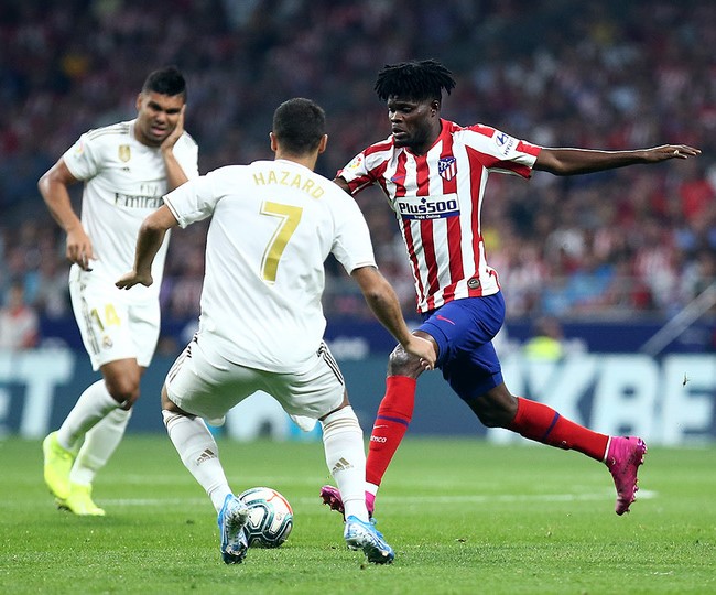 Thomas, dueño y señor del centro del campo rojiblanco en el derbi.