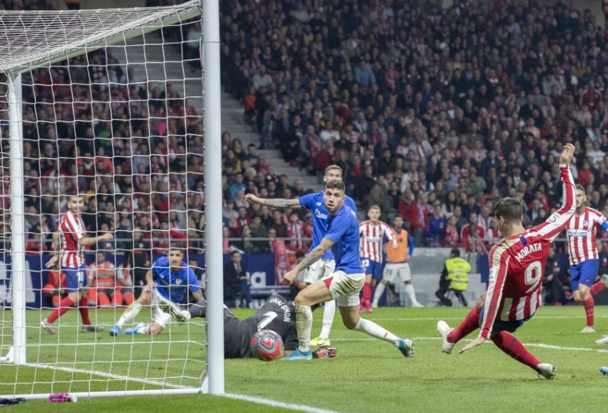 Gol de Morata que cerraba el partido.
