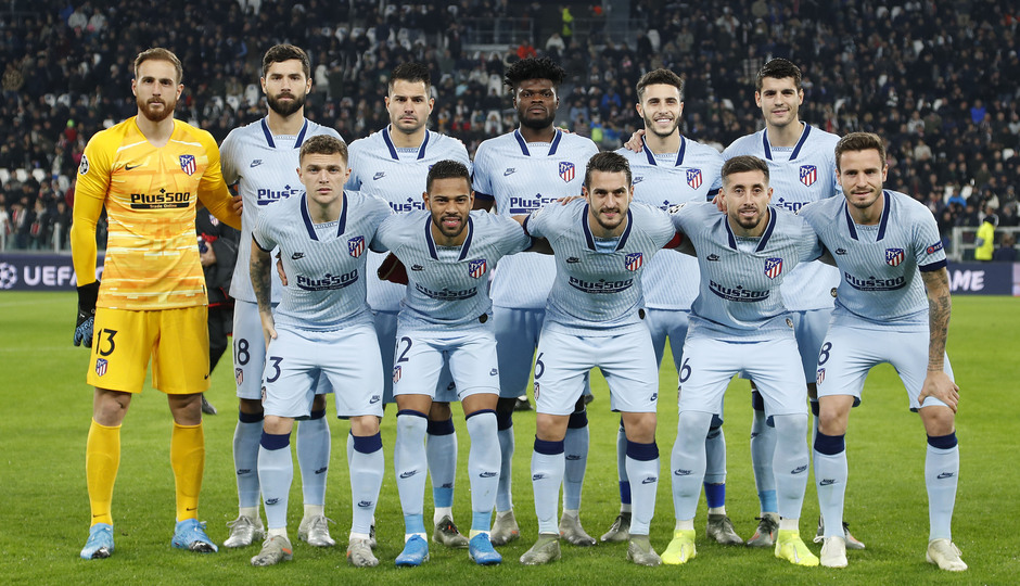 Alineación que saltó al Allianz Stadium de Turín.