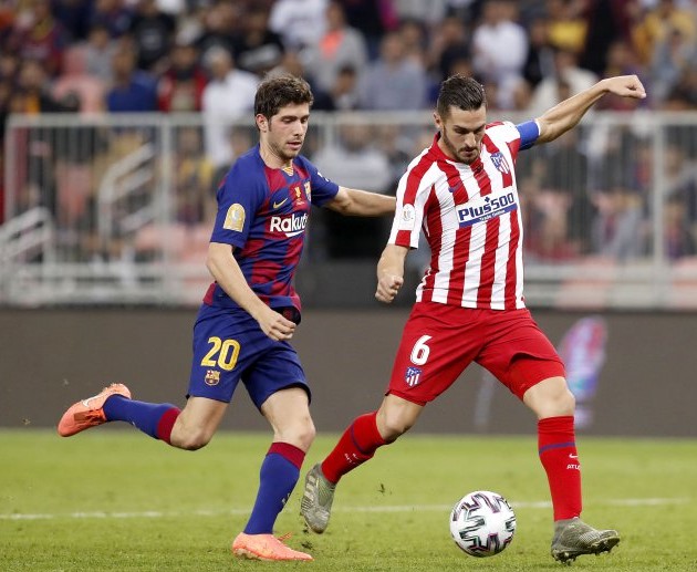 Koke abrió el marcador al inicio del segundo tiempo.