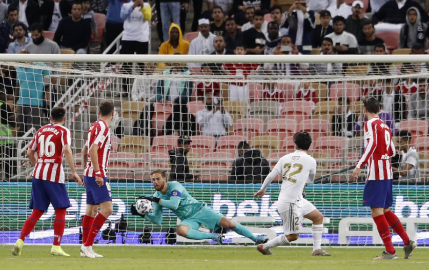 Oblak, excelente una vez más durante la final.