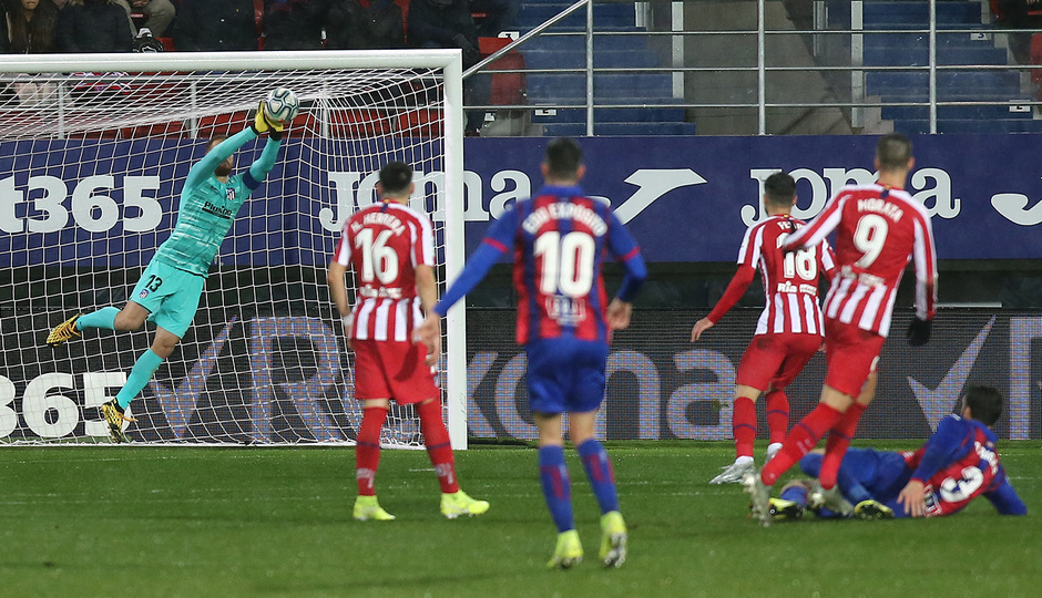 Oblak, esta vez no pudo evitar la derrota.