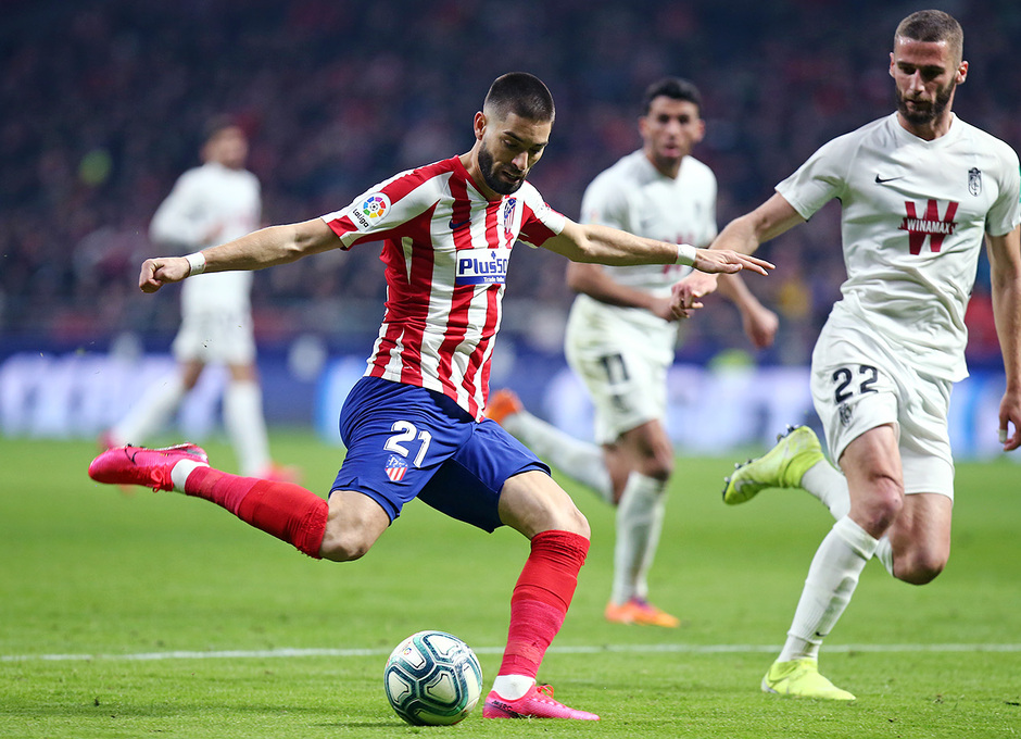Carrasco muy aplaudido en su vuelta al Wanda Metropolitano.