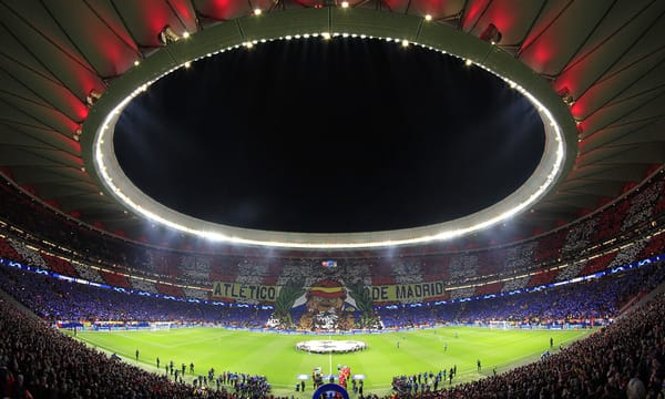 Mosaico en un Wanda Metropolitano, que llevó en volanda al Atleti.