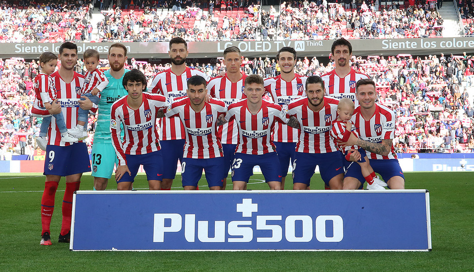 Equipo inicial que saltó al Wanda Metropolitano.