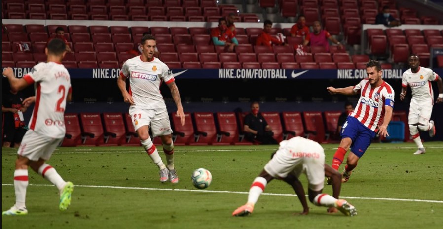 Koke cerró la cuenta con el tercer gol.