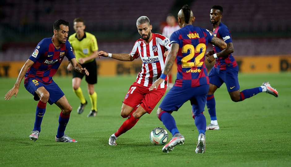 Buen partido de Carrasco en el Nou Camp.