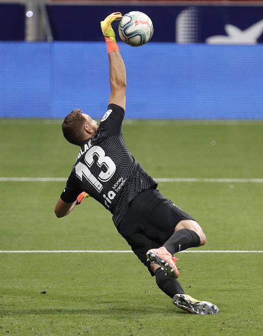 Uno de los dos paradones de este partido de Oblak. Uno de los dos paradones de este partido de Oblak.