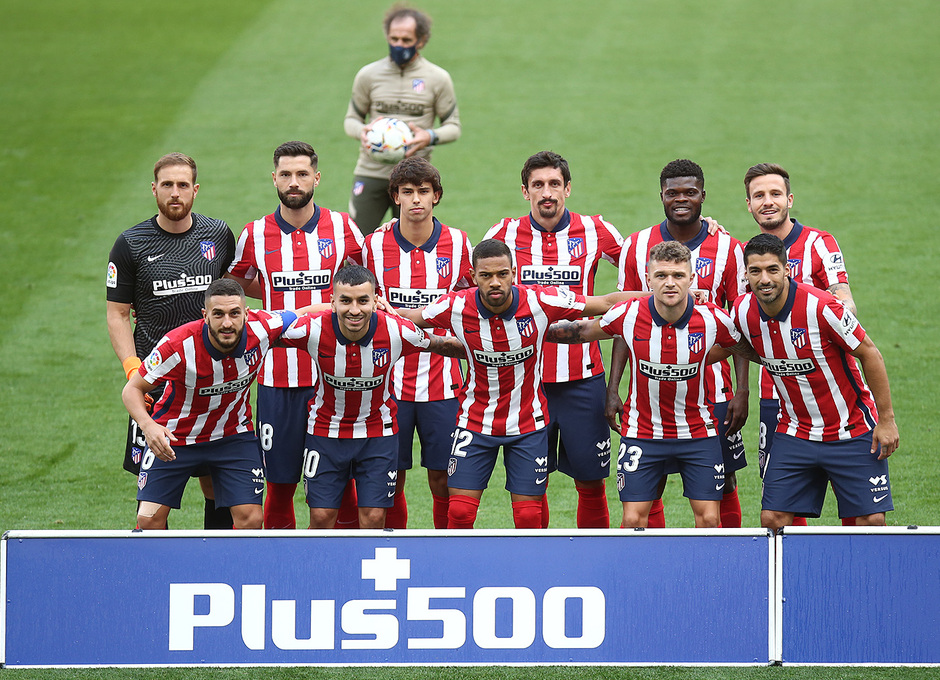Equipo inicial qued saltó al Wanda Metropolitano.