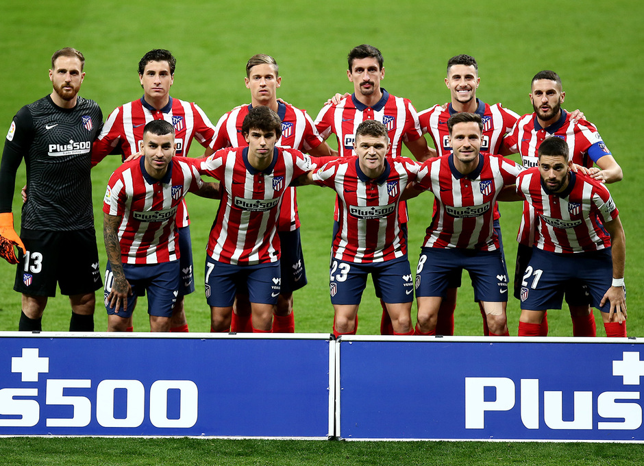 Once inicial que empezó el partido ante el Barcelona.