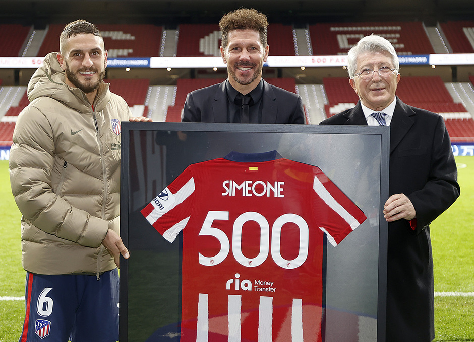 Cholo Simeone, leyenda del Atleti como jugador y como entrenador. 