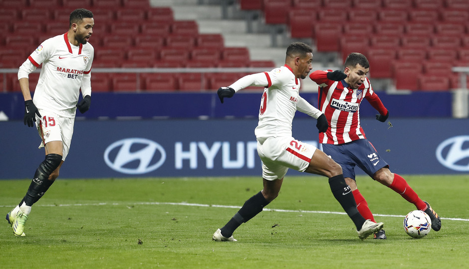 Min. 17 - Zurdazo de Correa que suponía el 1-0. 