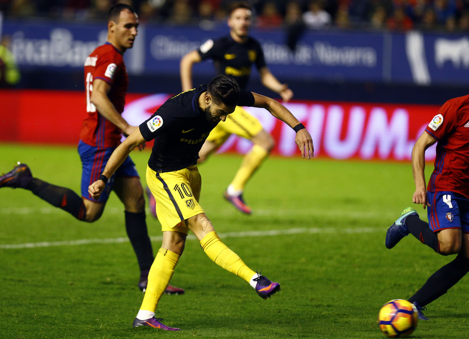 Carrasco consiguió su sexto gol en liga para cerrar el partido