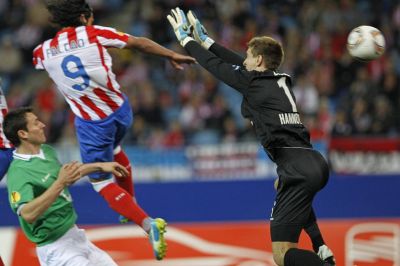 Falcao abrió la lata temprano de cabeza una vez más, pero al final resultado ajustado