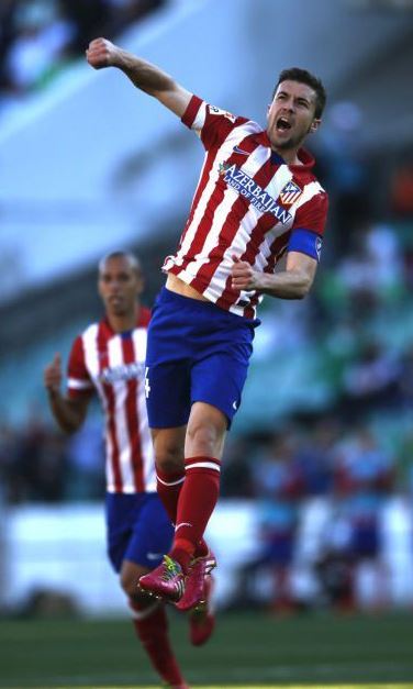 Gabi celebra su tremendo golazo de tiro lejano desde fuera del área. Su segundo gol desde fuera del área en menos de un mes Gabi celebra su tremendo golazo de tiro lejano desde fuera del área. Su segundo gol desde fuera del área en menos de un mes