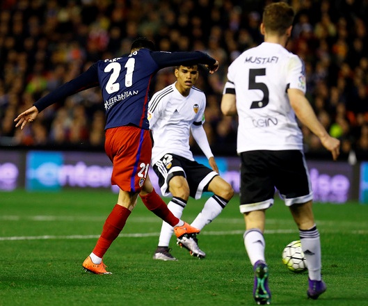 Zurdazo de Griezmann que abrió el marcador Zurdazo de Griezmann que abrió el marcador
