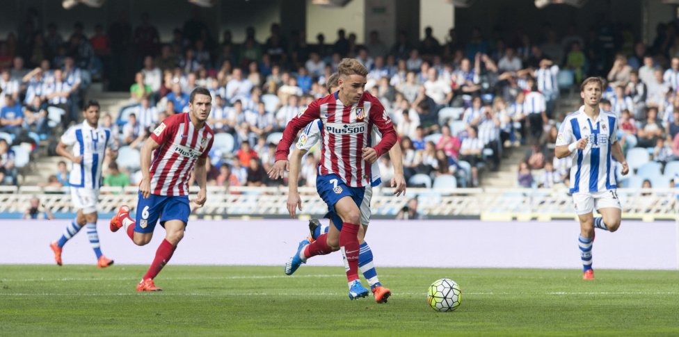 Golazo de Griezmann que abrió el marcador tras una gran galopada desde su campo Golazo de Griezmann que abrió el marcador tras una gran galopada desde su campo