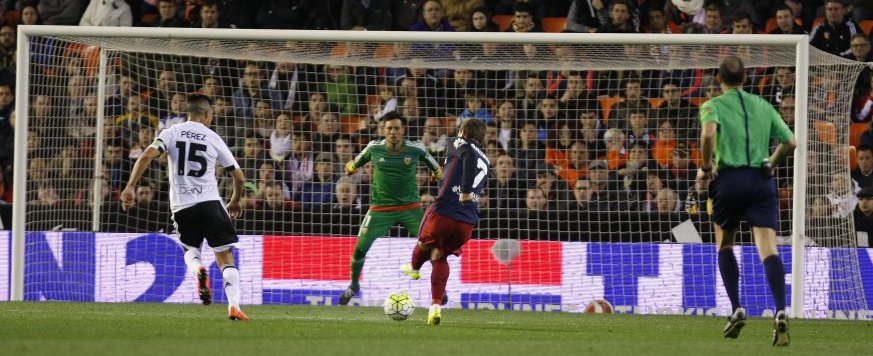 Golazo de Carrasco que cerraba el marcador Golazo de Carrasco que cerraba el marcador