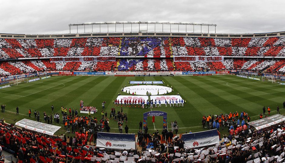 Mosaico espectacular antes de un gran derbi madrileño Mosaico espectacular antes de un gran derbi madrileño