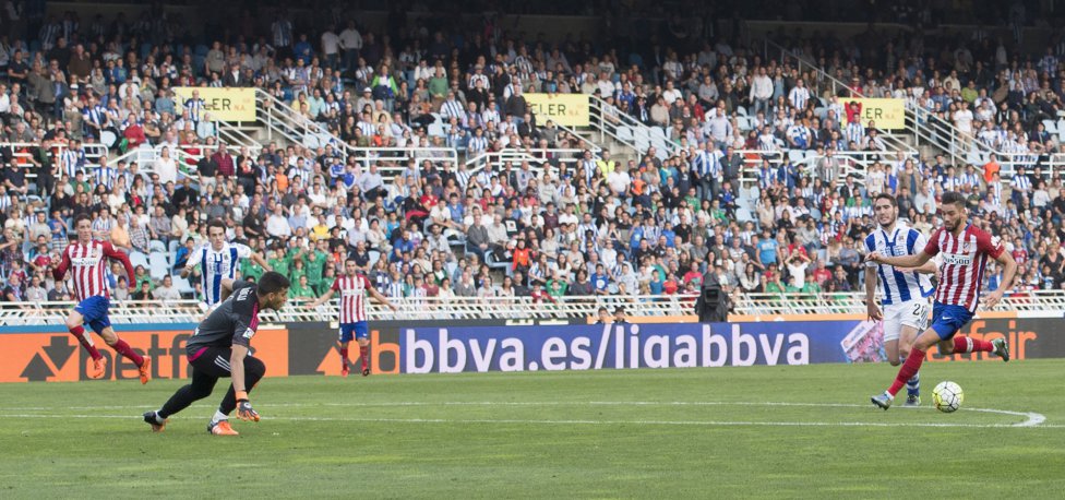 Primer gol como rojiblanco de Ferreira Carrasco tras un gran contragolpe iniciado por Fernando Torres