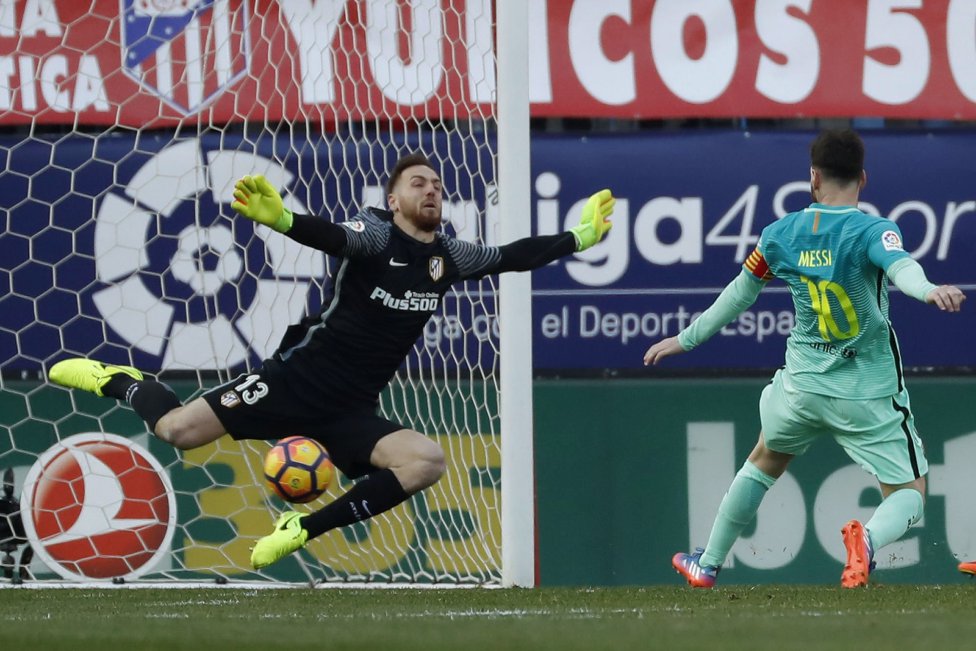 Oblak reapareció tras su lesión y realizó un gran partido una vez más