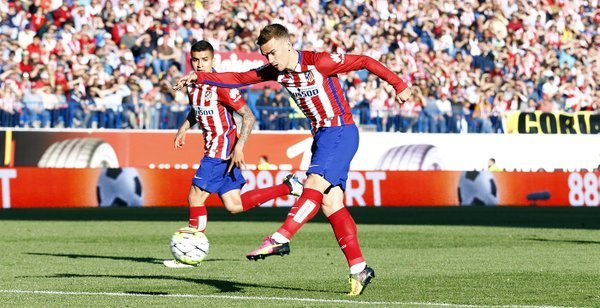 Zurdazo de Griezmann nada más entrar que supuso el gol decisivo Zurdazo de Griezmann nada más entrar que supuso el gol decisivo