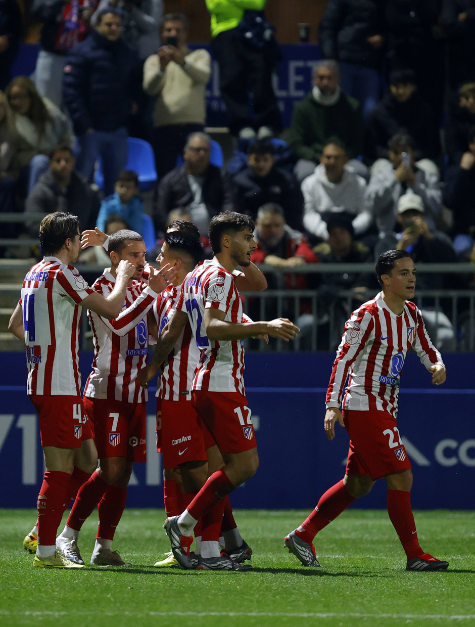 Griezmann celebra su doblete