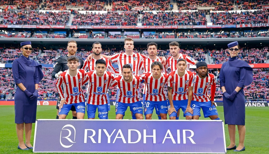 Alineación del Atlético ante la Real Sociedad