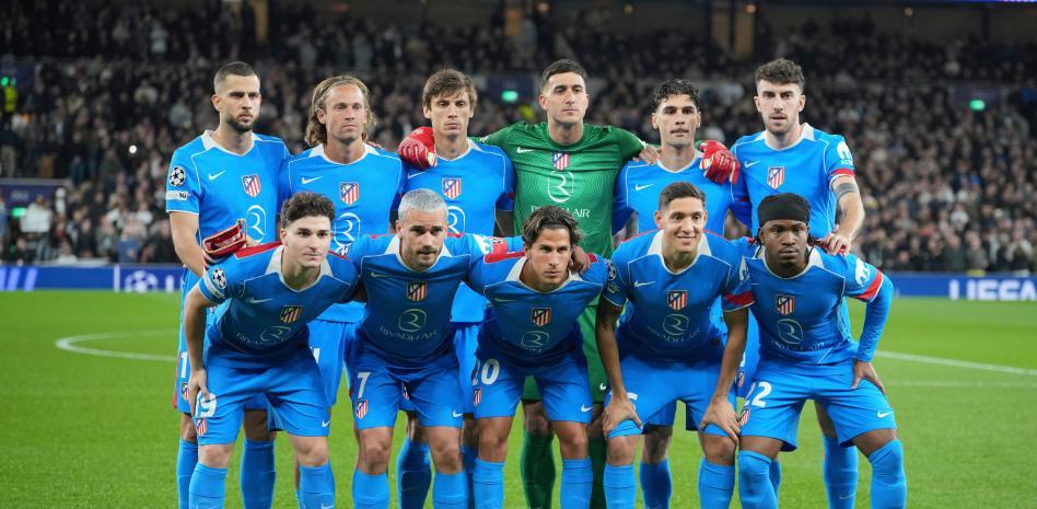 Once inicial del Atlético ante el Tottenham