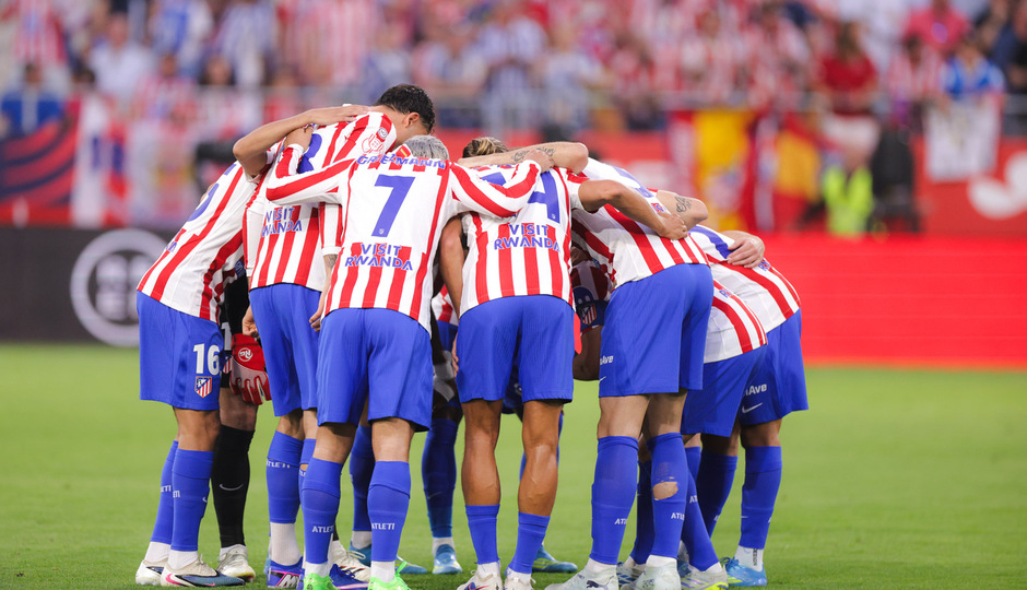 Piña rojiblanca Atleti