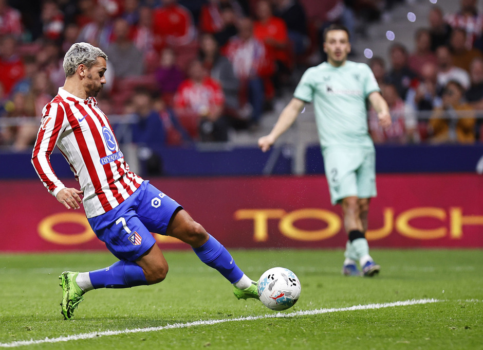 Antoine Griezmann marcando el gol