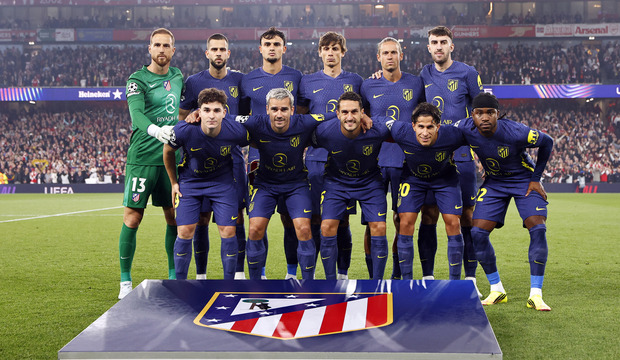 Once inicial del Atlético de Madrid en Londres