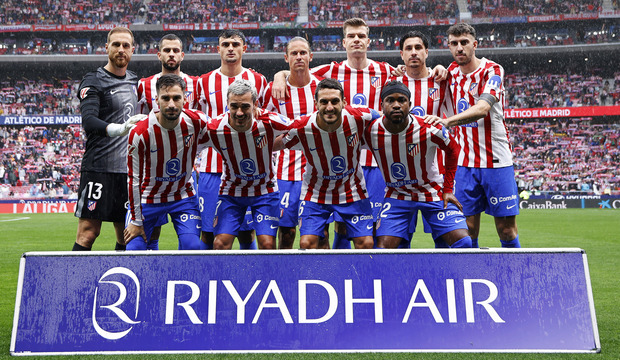 Once inicial del Atlético de Madrid ante el Celta
