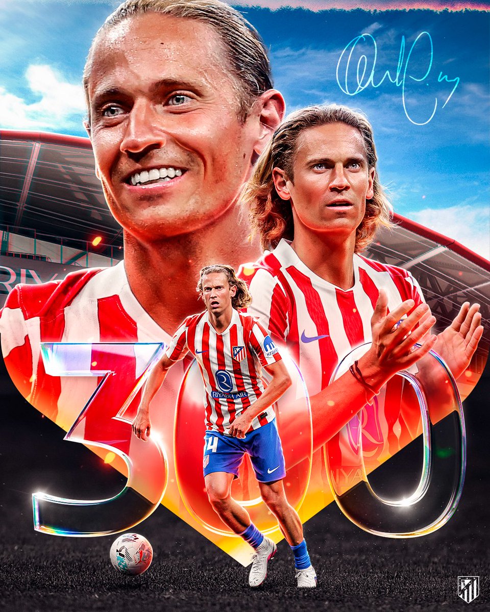 Marcos Llorente alcanza 300 partidos como rojiblanco