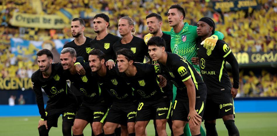 Once inicial del Atlético ante el Villarreal en La Cerámica