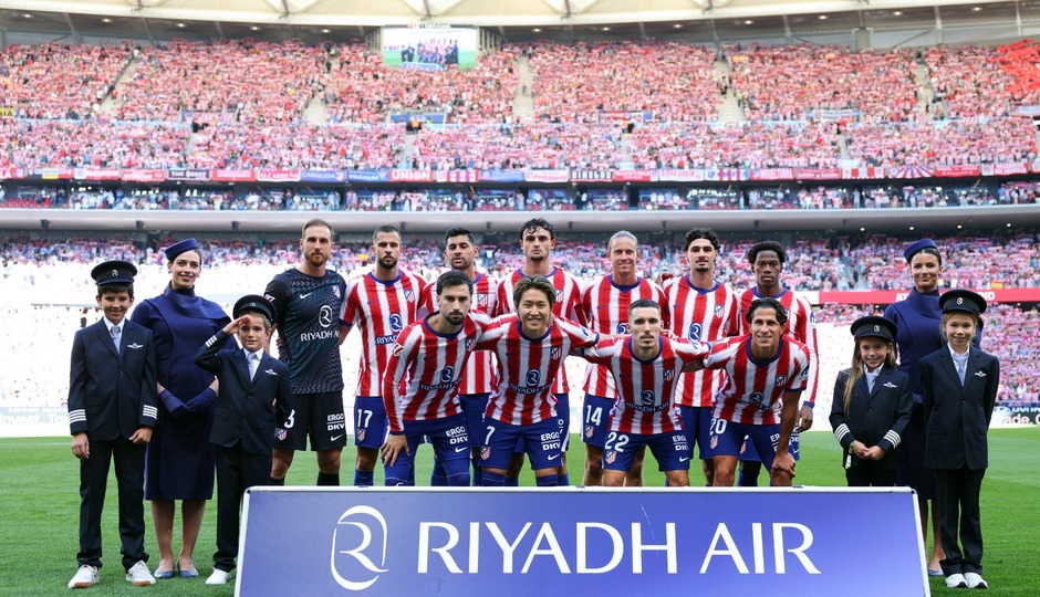 Once inicial del Atlético de Madrid frente al Real Madrid